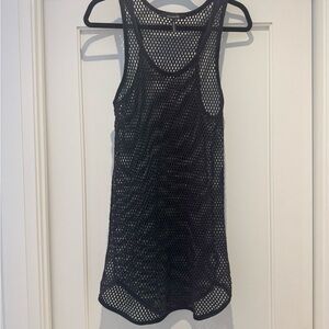 Isabel Marant Black Open-Knit Mesh Top